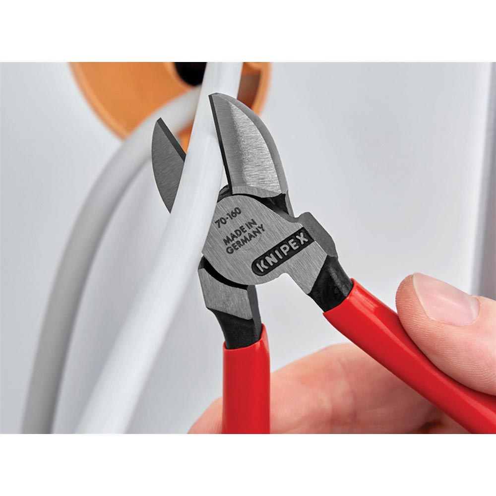 KNIPEX 70 01 Series Diagonal Cutters, PVC Grip