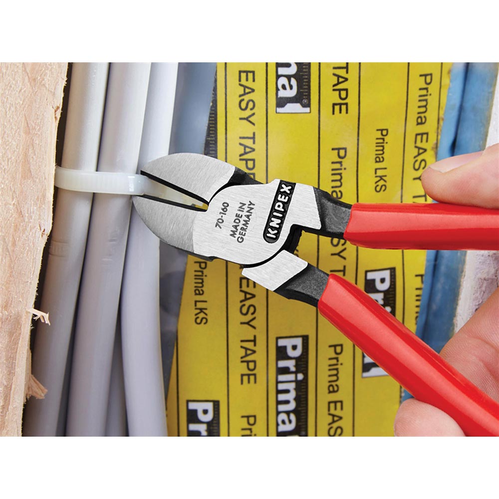 KNIPEX 70 01 Series Diagonal Cutters, PVC Grip