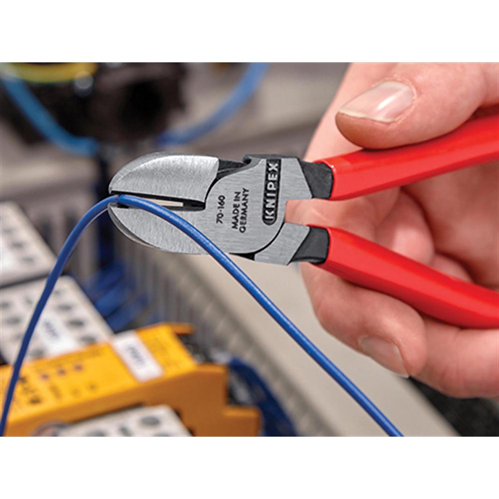 KNIPEX 70 01 Series Diagonal Cutters, PVC Grip