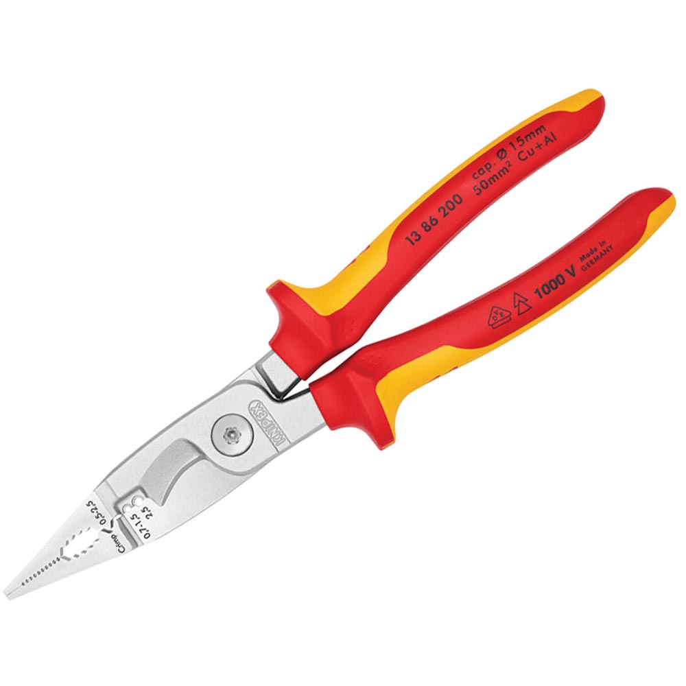 KNIPEX VDE Multifunctional Installation Pliers 200 mm