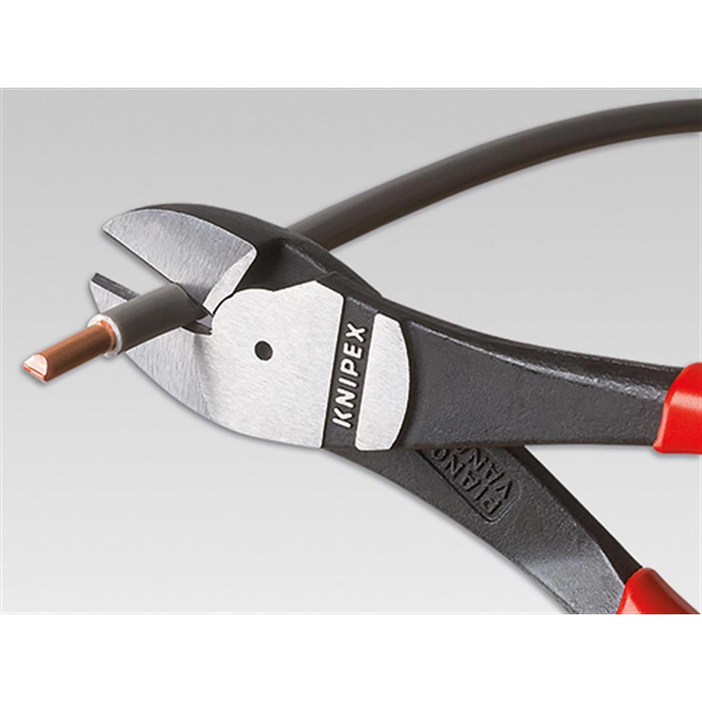 KNIPEX 74 01 Series High Leverage Diagonal Cutters, PVC Grips