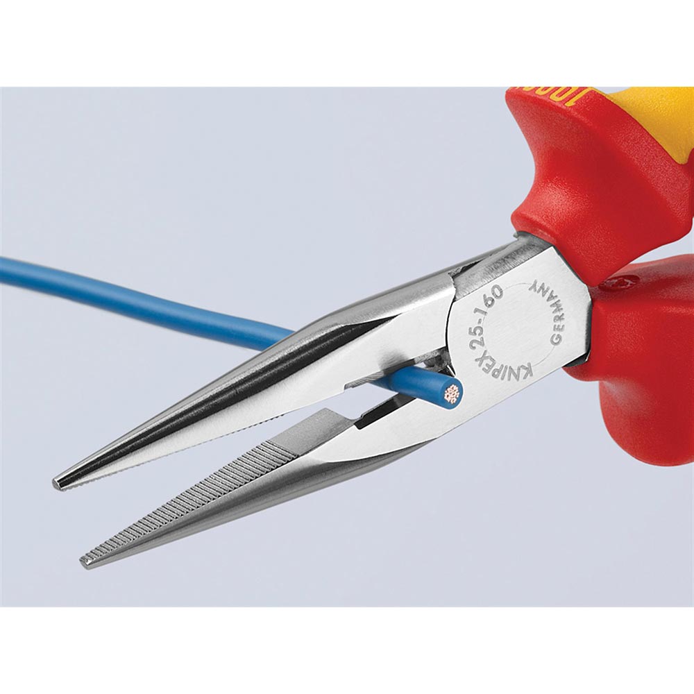KNIPEX VDE Snipe Nose Side Cutting Pliers (Radio) 160mm