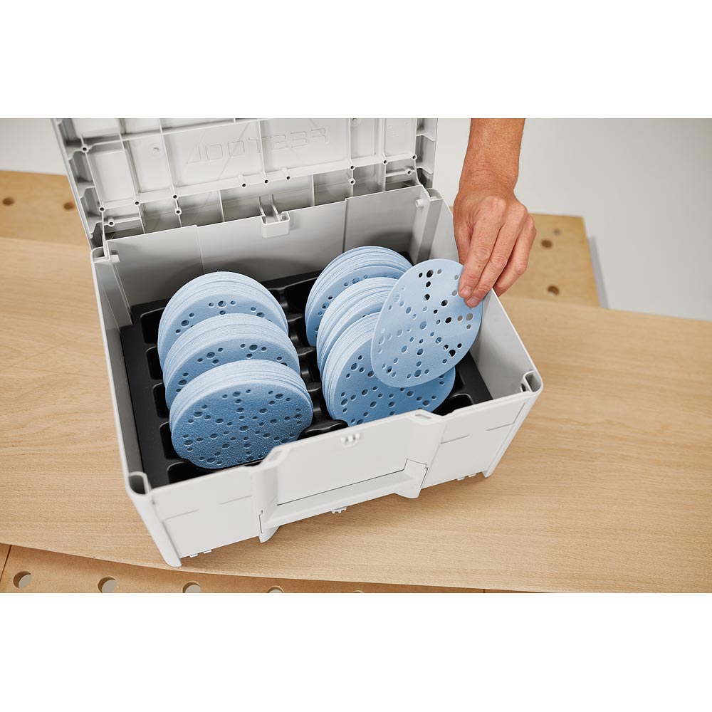 Festool Abrasive Systainer & 150mm Granat Discs in Systainer