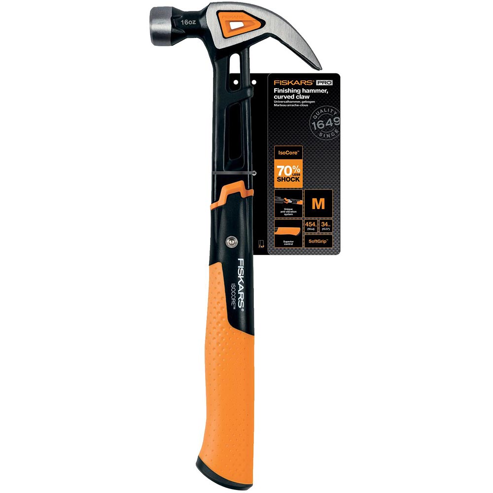 Fiskars IsoCore Curved Finishing Hammer