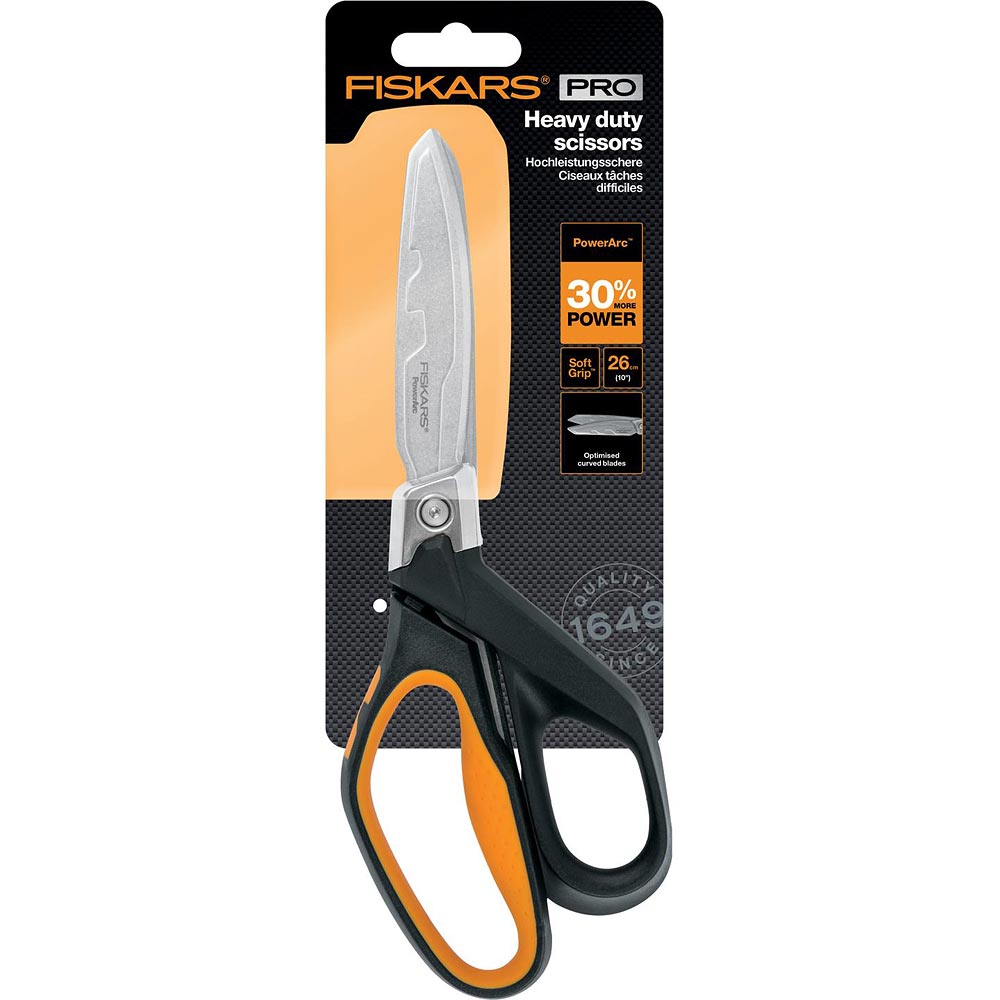 Fiskars PowerArc™ Heavy-Duty Scissors 260mm