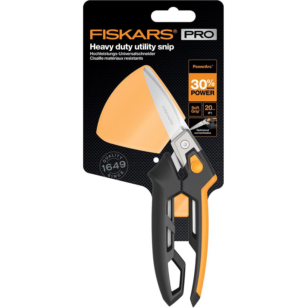 Fiskars Table Cutter Fiskars PowerArc™ Heavy-Duty Utility Snips | Axminster Tools
