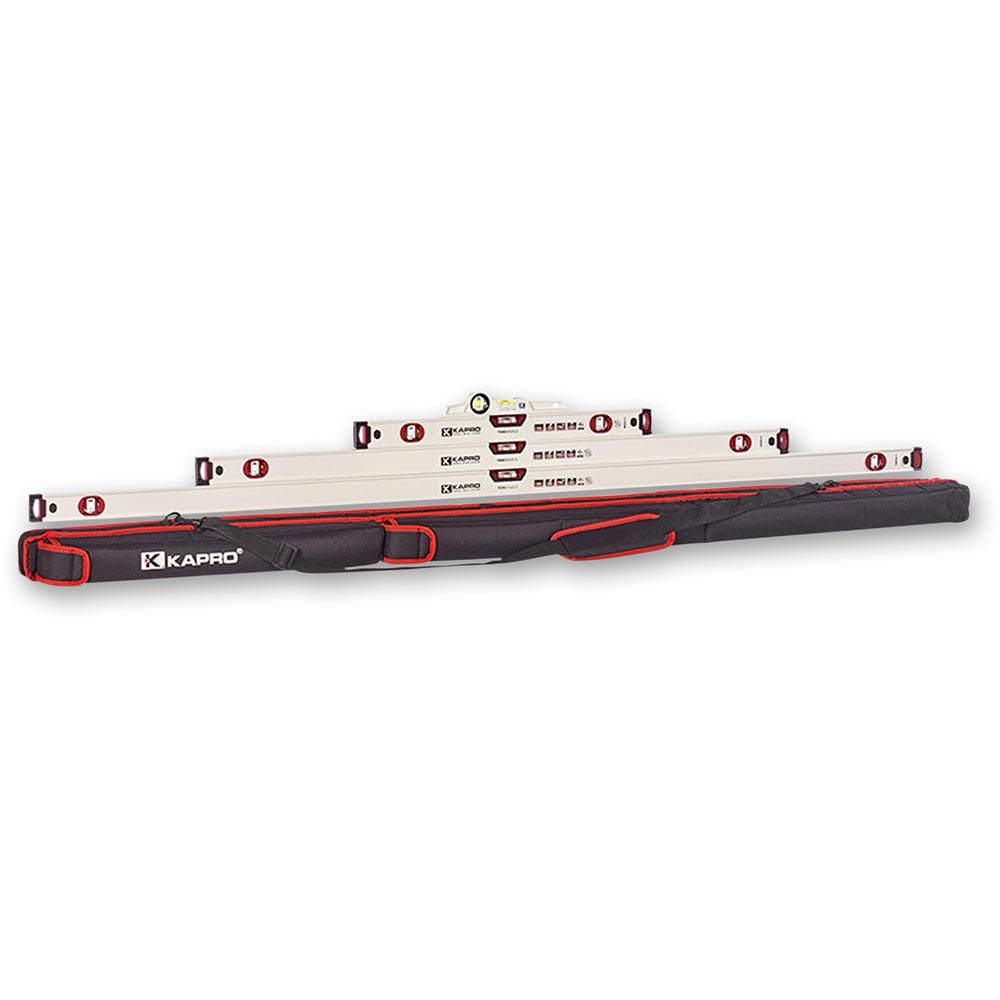 Kapro 705 Eagle Optivision Red Box Level Set, 4 Piece