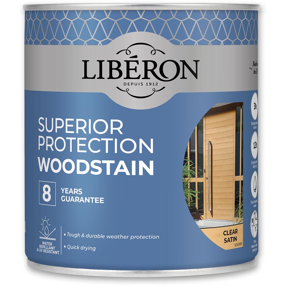 Liberon Superior Protection Woodstain Satin 8 Year 750ml
