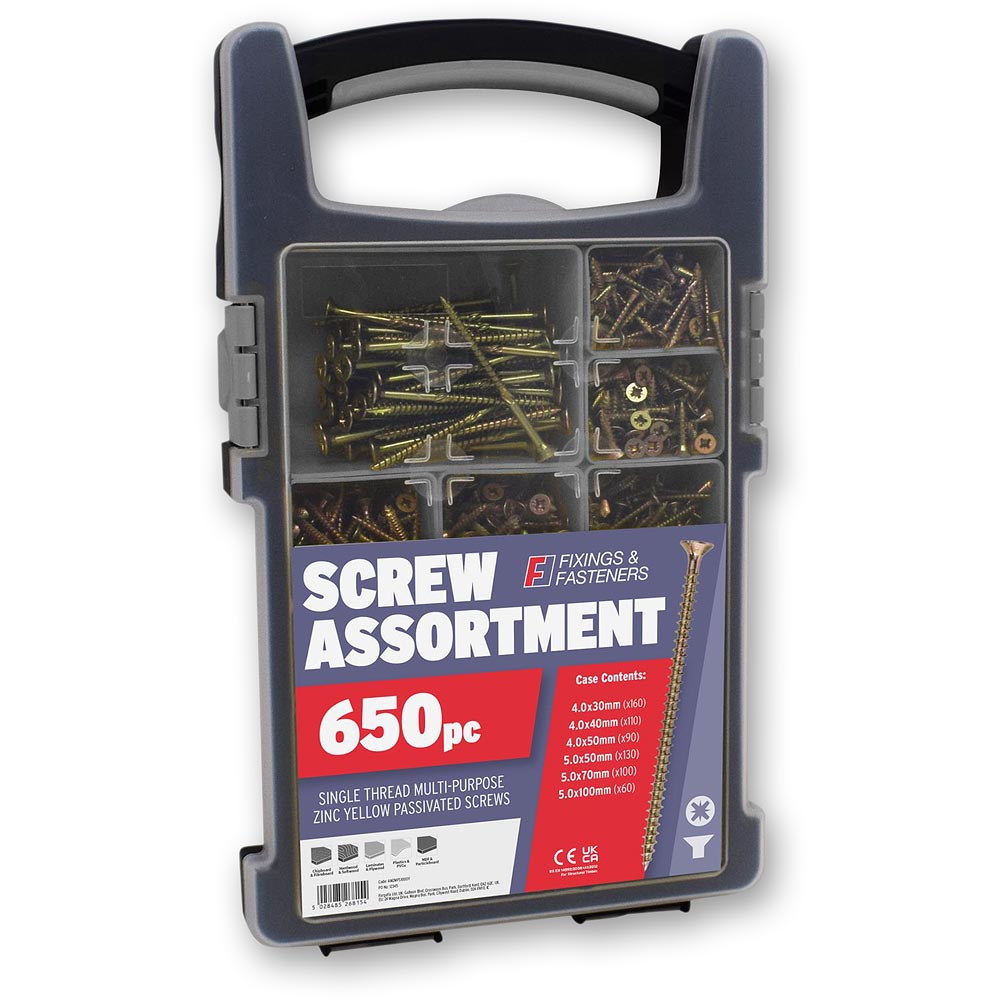 Forgefix Multi-purpose Screw Organiser 650 Piece