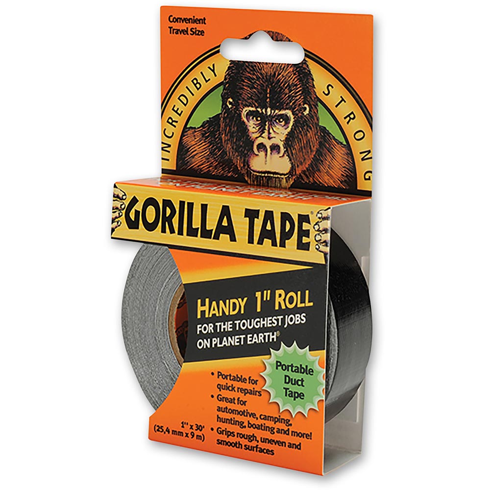 Gorilla Tape® Handy Roll 25mm x 9m Black