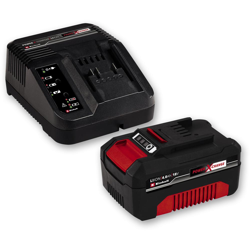 Einhell Power X-Change Li-ion Battery & Charger Kit 18V 4.0Ah
