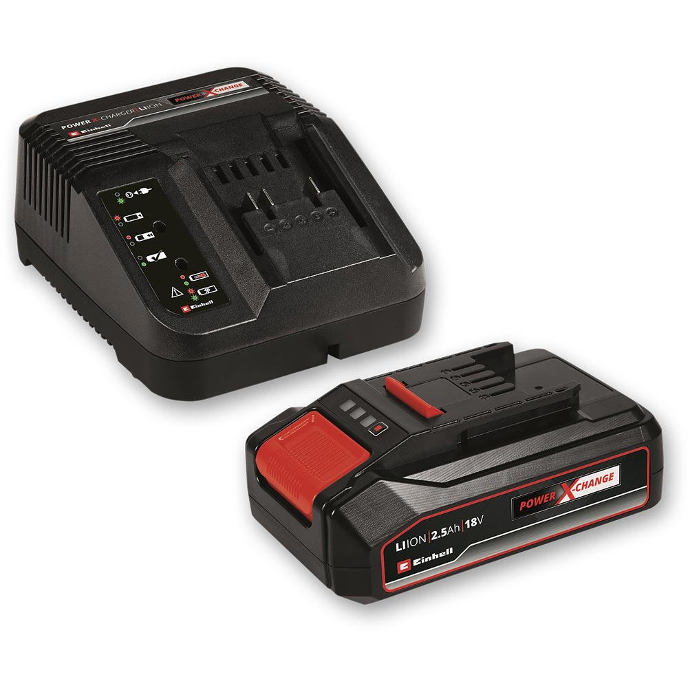 Einhell Power X-Change Li-ion Battery & Charger Kit 18V 2.5Ah