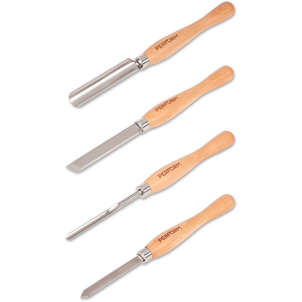 Perform HSS Woodturning Chisel Set (4pc)