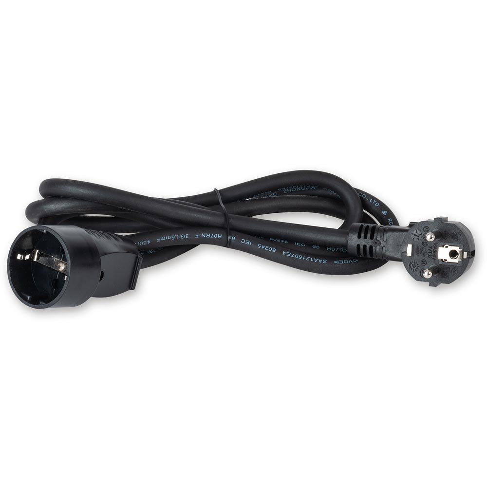 Axminster Workshop EU Power Cable - Schuko, 1.8m