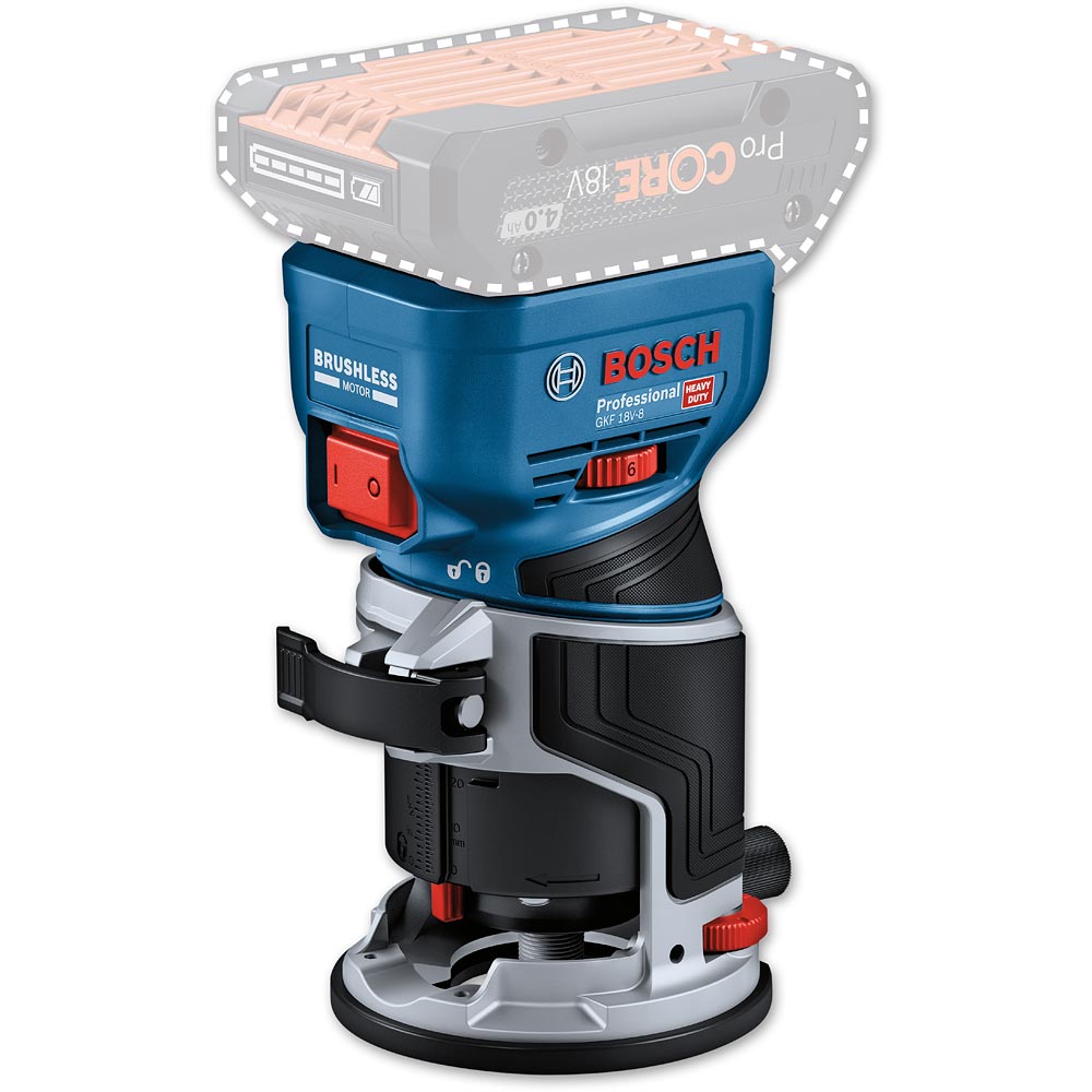Bosch GKF 18V-8 Palm Router 18V (Body Only)