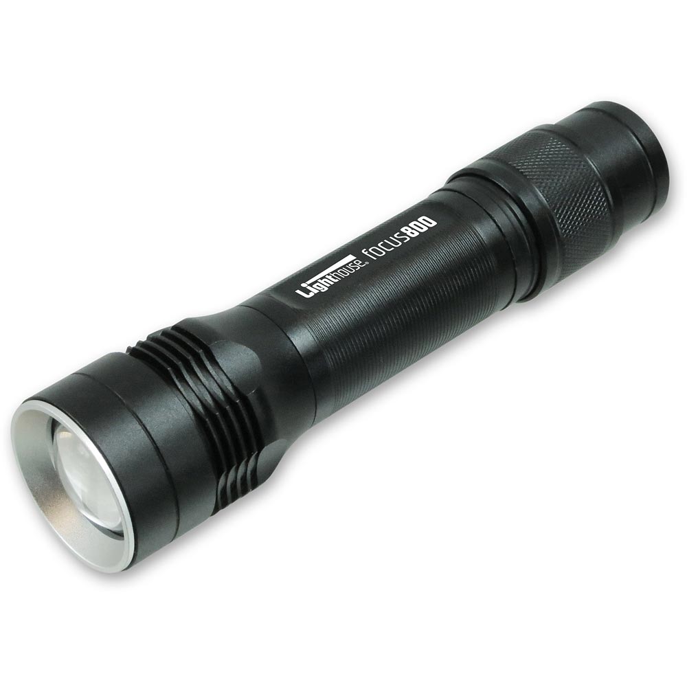 Lighthouse 800 LED Torch Rechargeable USB Powerbank | Axminster Tools