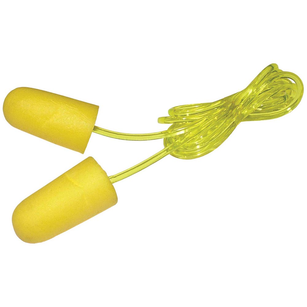 Scan Foam Ear Plugs & Cord (6 Pairs)