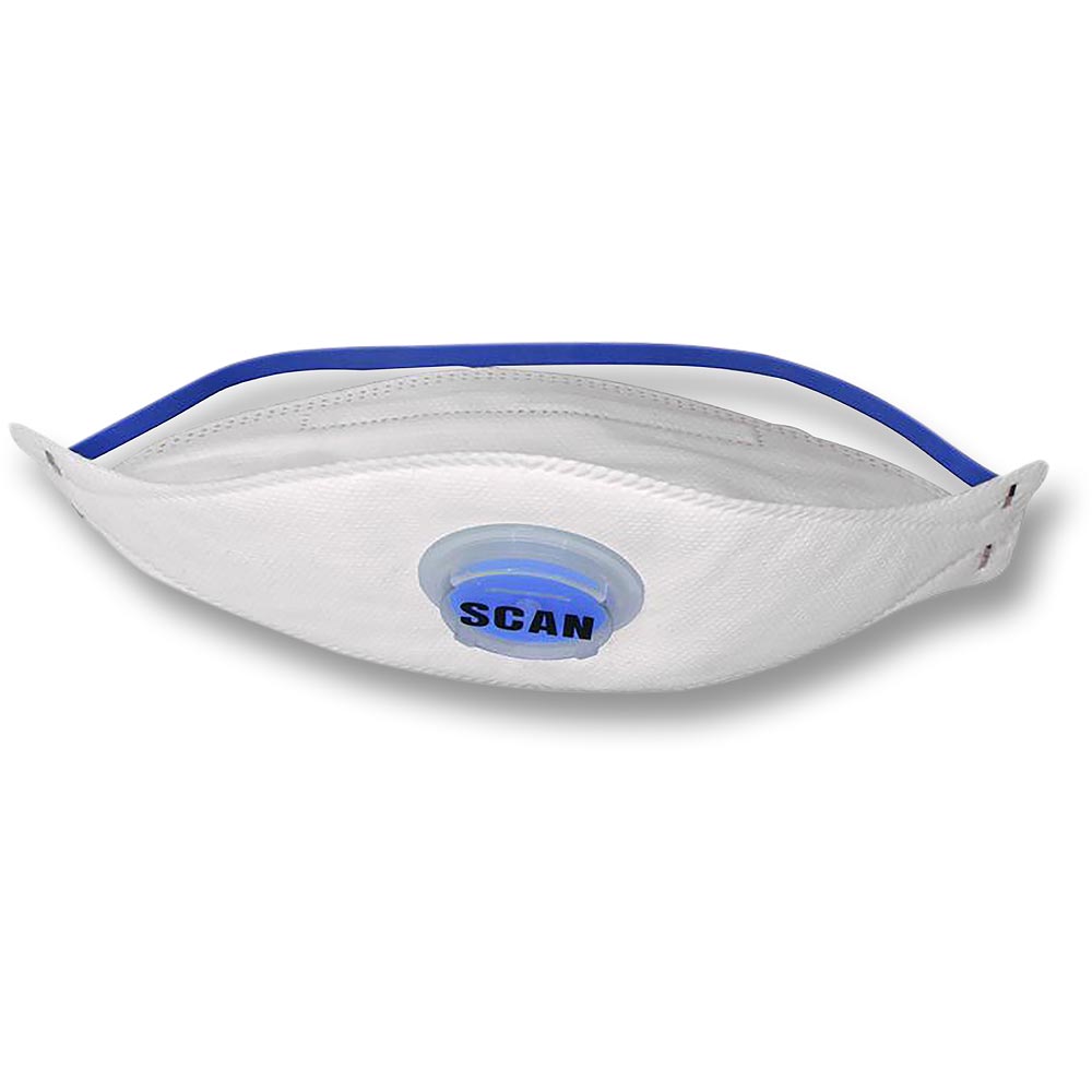 Scan Tri Fold Valved Respirator Masks (Pkt 3)