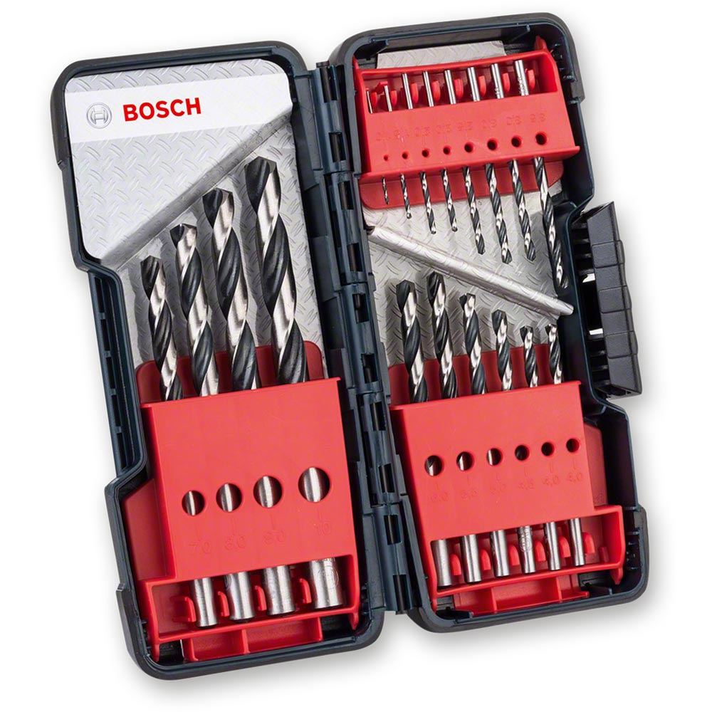 Bosch HSS Twist PointTeQ Drill Bit ToughBox 18 Piece