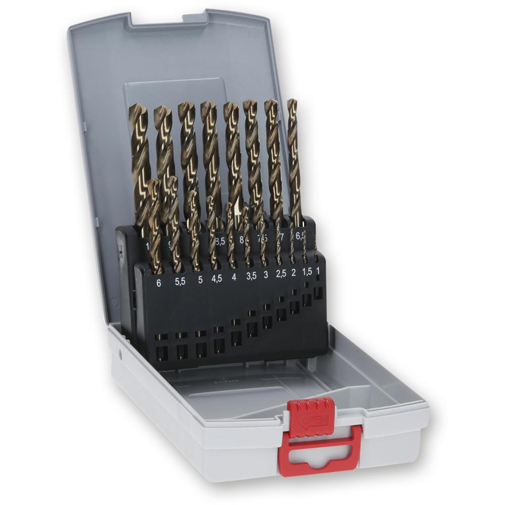 Bosch HSS Cobalt ProBox Drill Bit Set 1-10mm 19 Pce