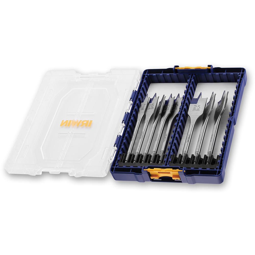 Irwin Blue Groove 4X Flat Bit Set 8 Piece