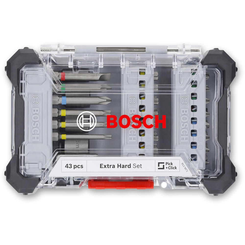 Bosch Extra Hard Screwdriver Bit Set 43 Piece