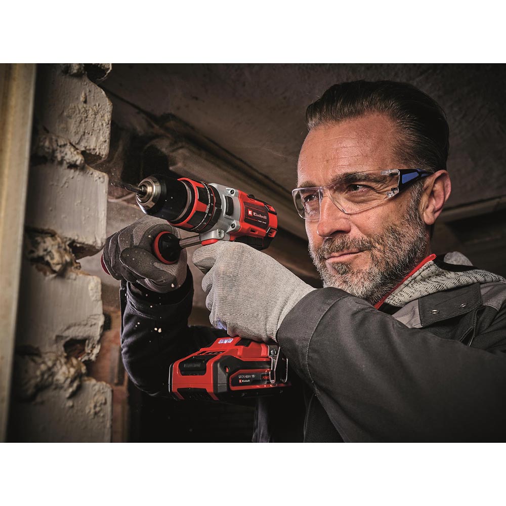 Einhell TP-CD 18/80 Li-i BL Combi, 4.0Ah Battery, Charger & Case