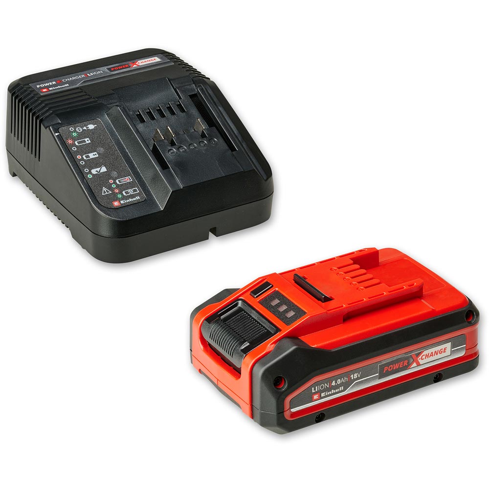 Einhell PLUS Power X-Change Li-ion Battery & Charger Kit 18V 4.0Ah
