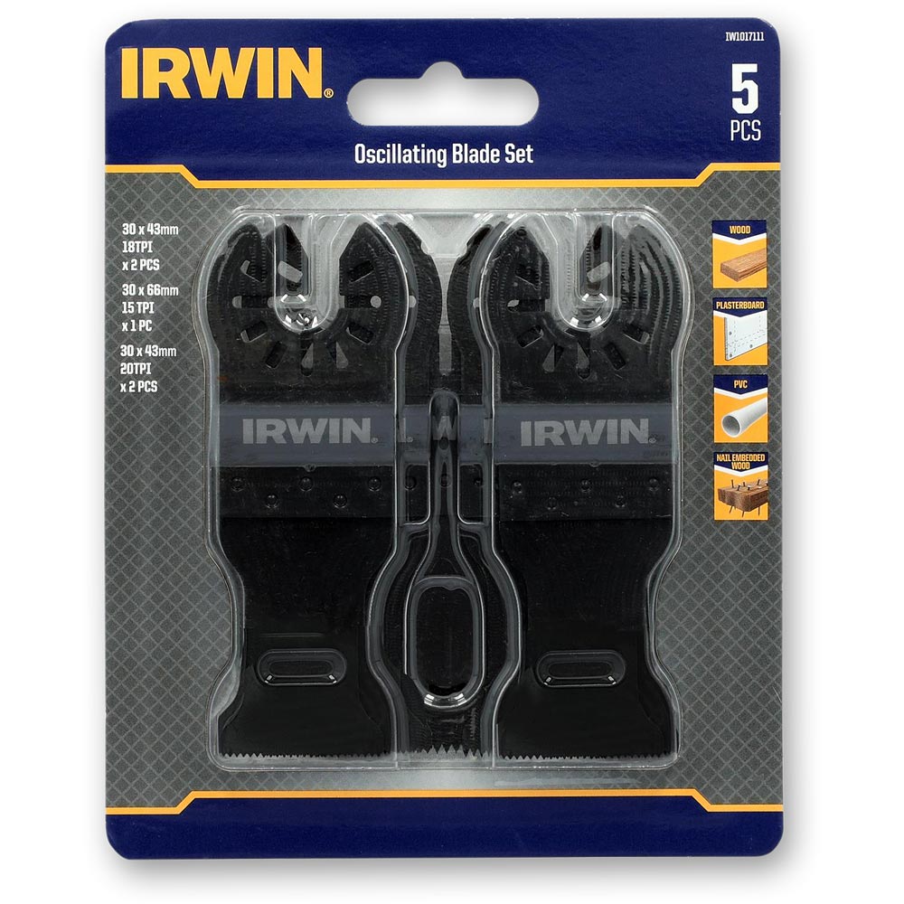 Irwin Oscillating Blade Set of 5