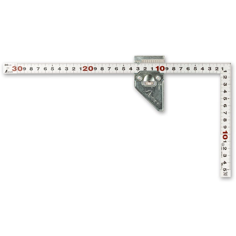 Shinwa 12486 30cm Carpenters Square with stopper