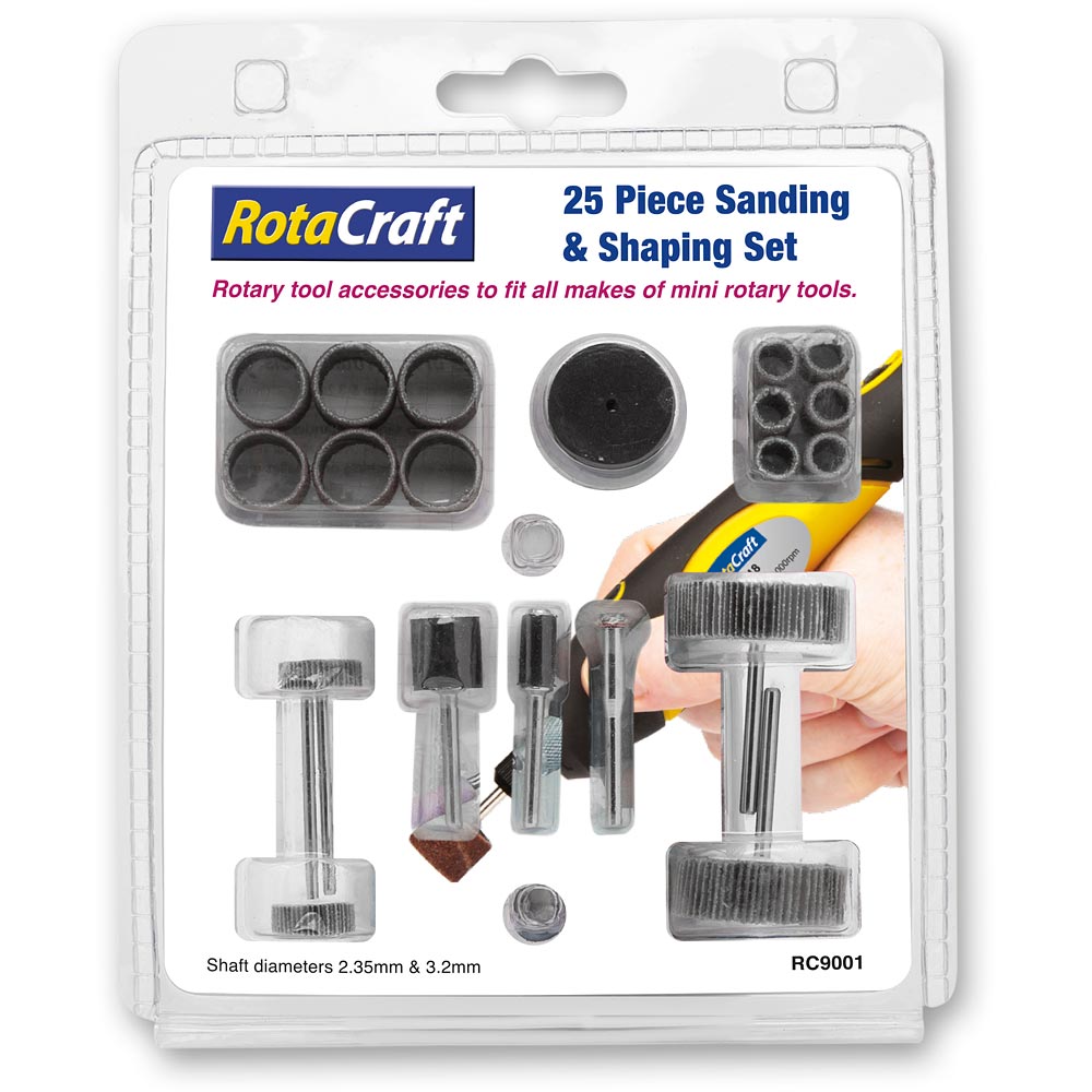 Rotacraft 25 Piece Sanding & Shaping set