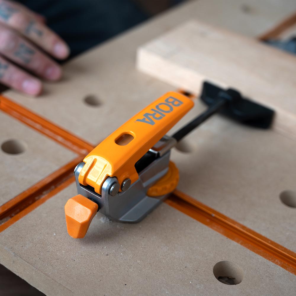 BORA Auto Adjust In-line T-Track Clamp