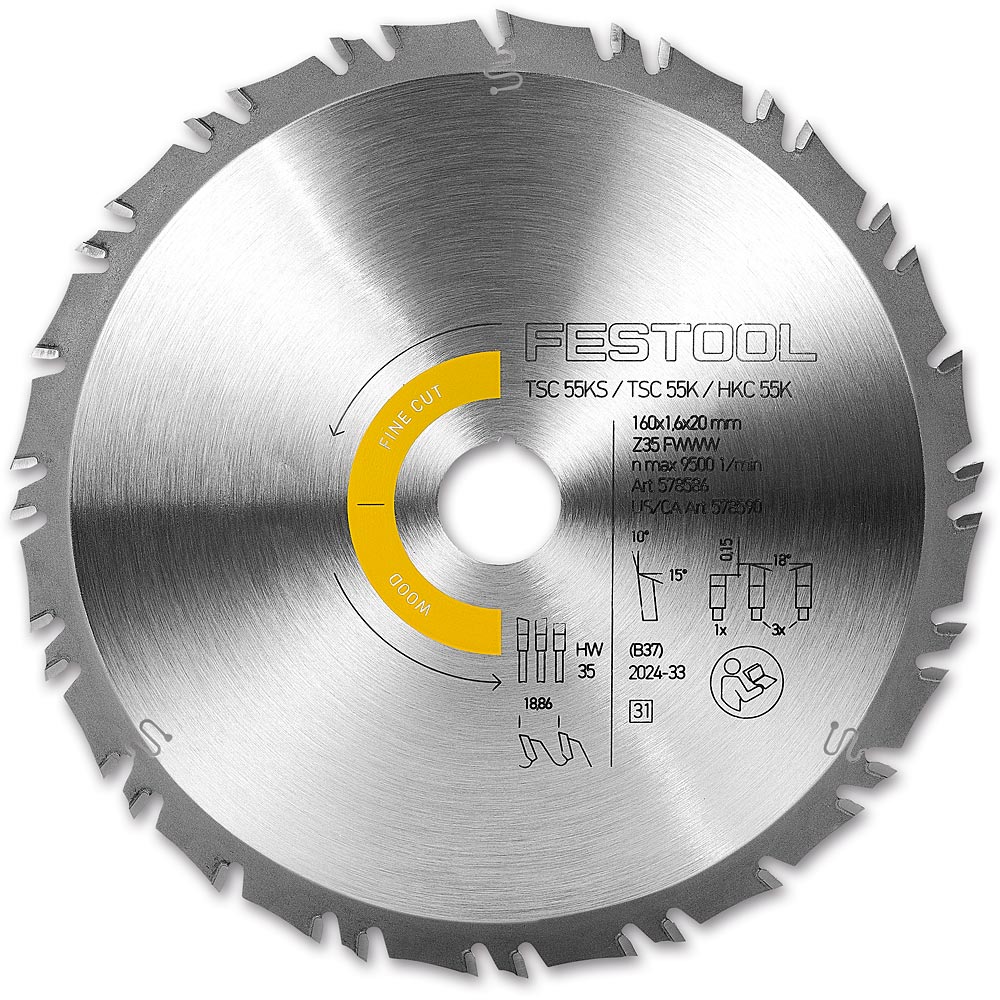 Festool Saw Blades 160mm x 1.6mm x 20mm