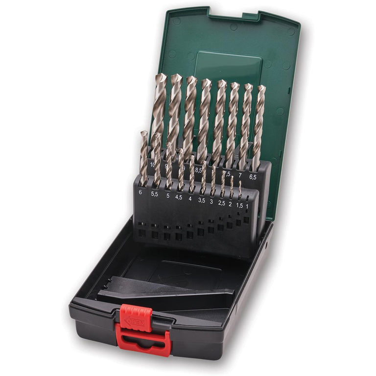 Metabo HSS Ground Drill Bit Set in Case 19 Piece | Axminster Tools