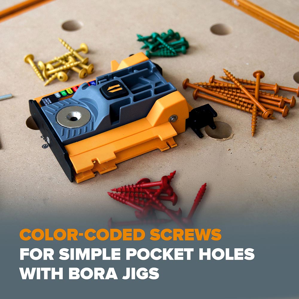 BORA 800-Piece Pocket-Hole Screw Kit