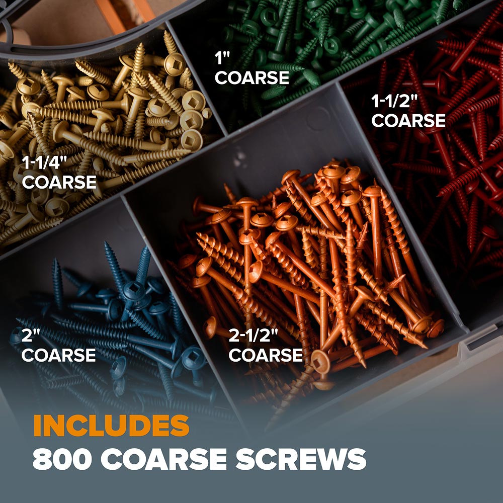 BORA 800-Piece Pocket-Hole Screw Kit