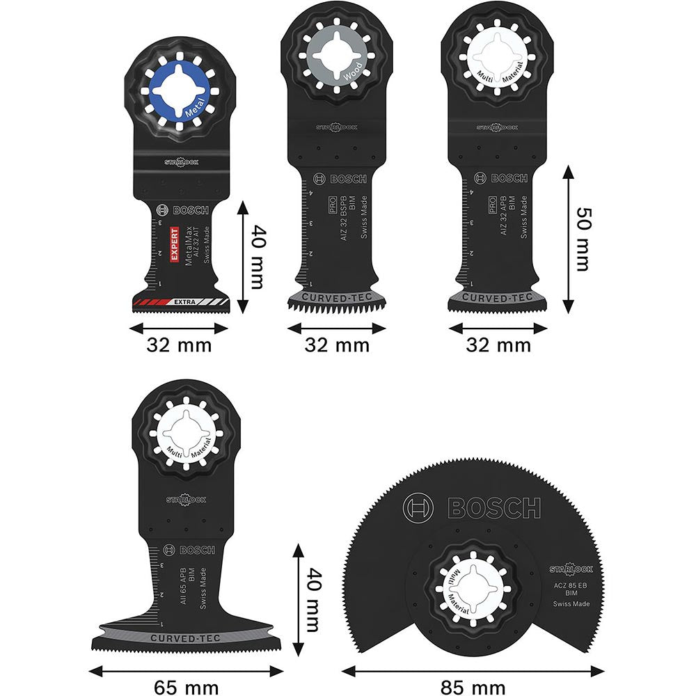 Bosch Multi Tool BiM Wood, Metal & Nails Set 5