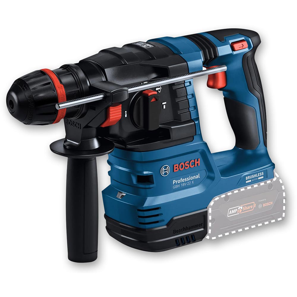 Bosch GBH 18V-22X Rotary Hammer ONECHUCK Drill 18v (Body Only)