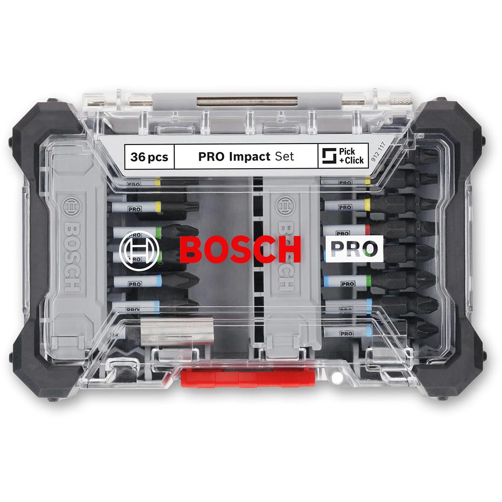 Bosch Impact Screwdriver and Nut Set 36 Piece