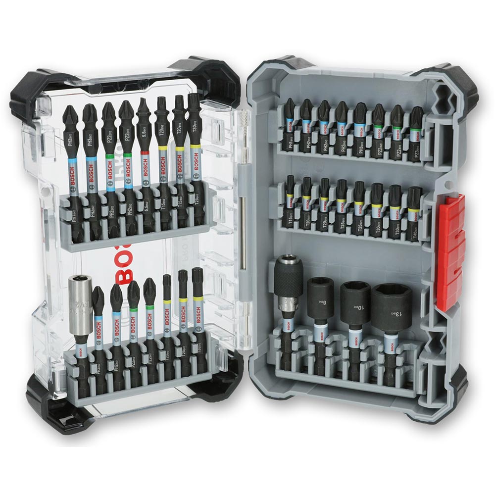 Bosch Impact Screwdriver and Nut Set 36 Piece