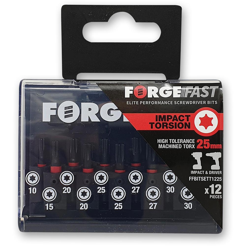 ForgeFast Impact Screwdriver Bit Set Torx 12 Pce