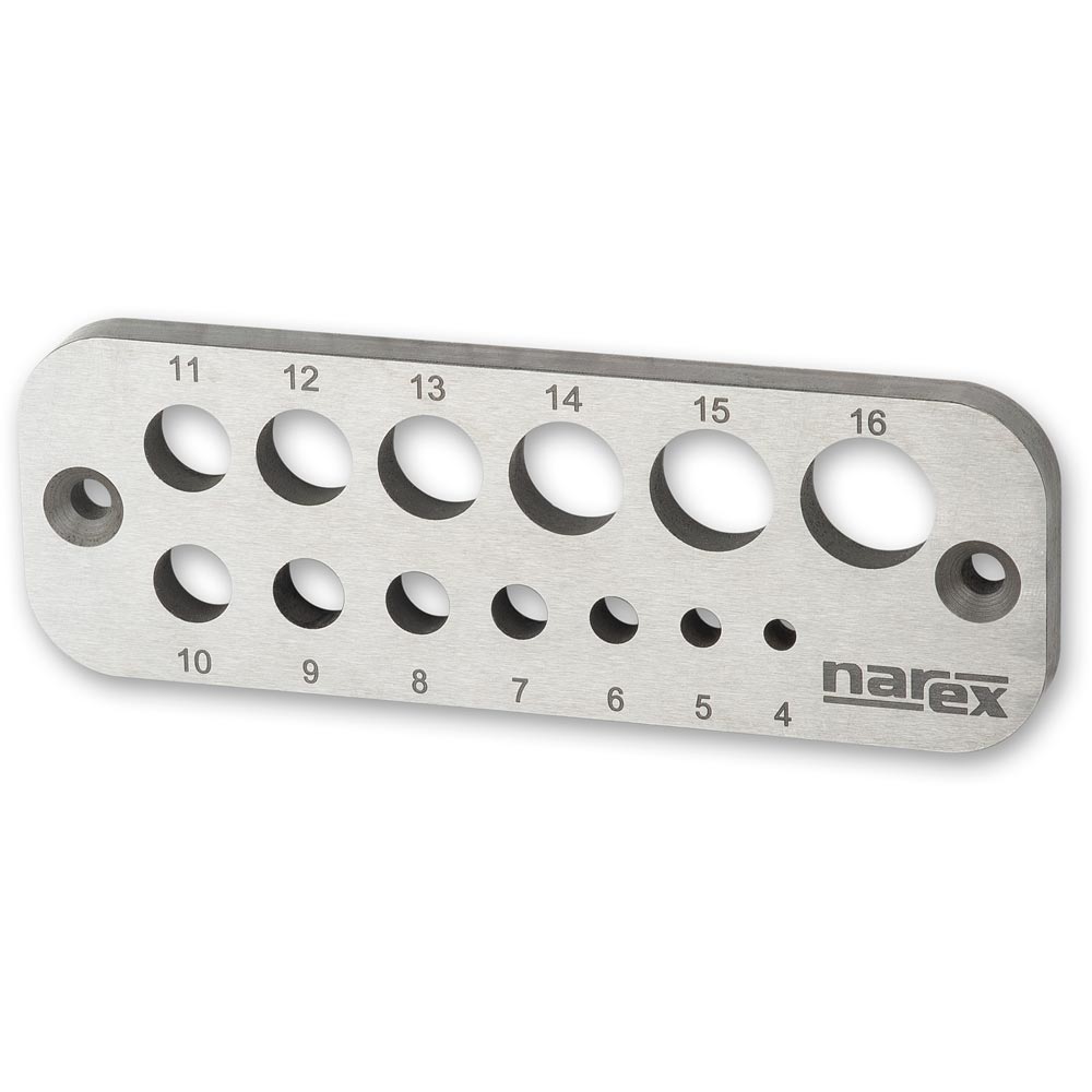 Narex Metric Dowel Plate
