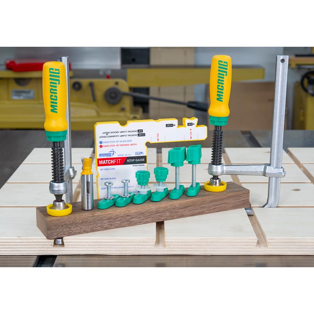 MICROJIG MATCHFIT Dovetail Clamps (Pkt 2)