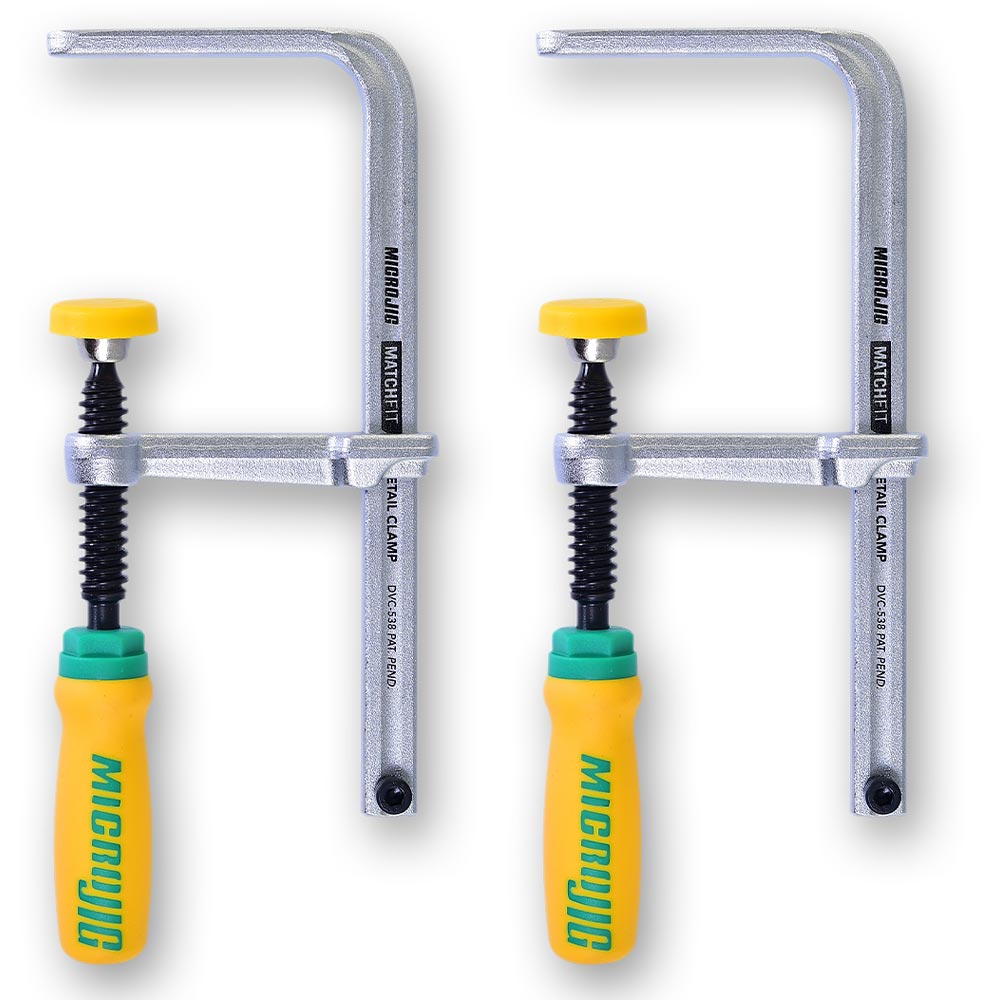 MICROJIG MATCHFIT Dovetail Clamps (Pkt 2)