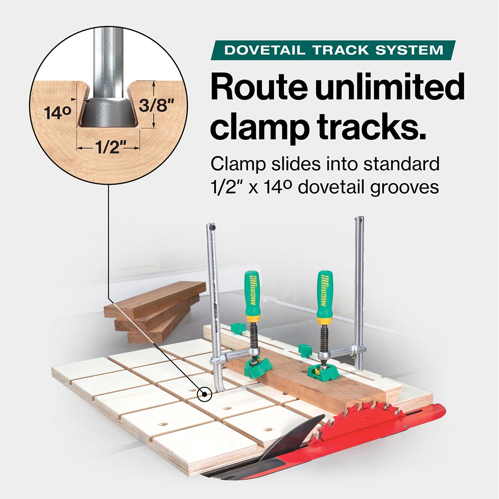 MICROJIG MATCHFIT Dovetail Clamp AP