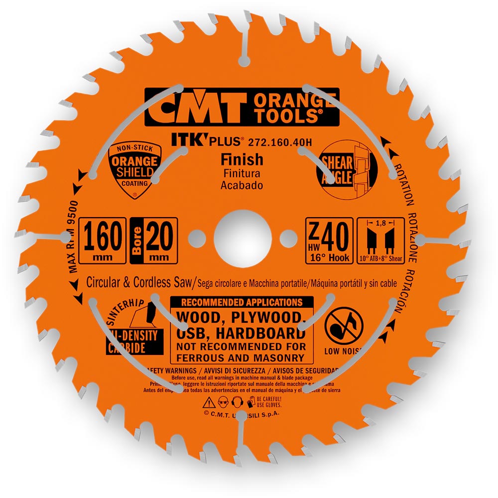 CMT 272 ITK Plus Circular Saw Blades - Fine Thin Kerf | Axminster Tools
