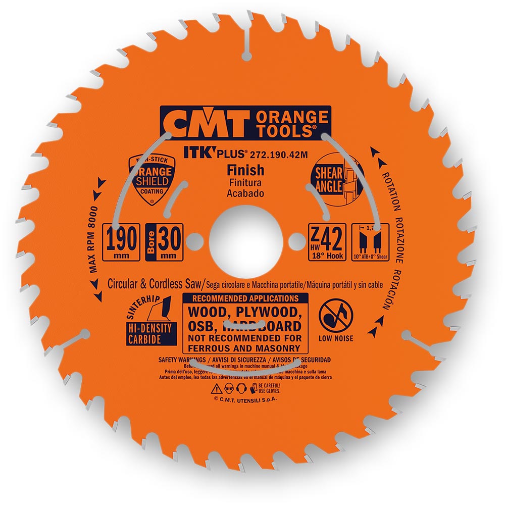 CMT 272 ITK Plus Circular Saw Blades - Fine Thin Kerf | Axminster Tools
