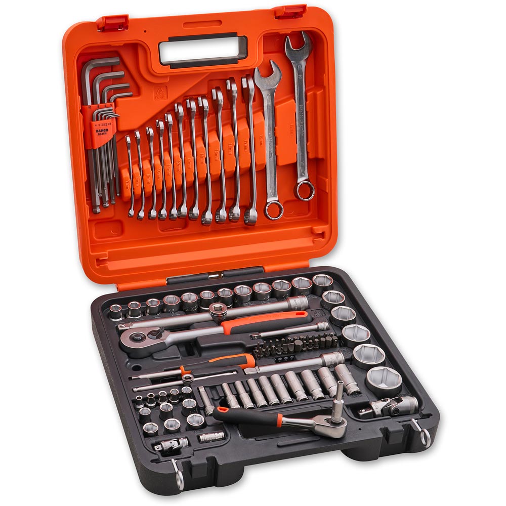 Bahco 98 Piece Socket & Mechanics Set in Case