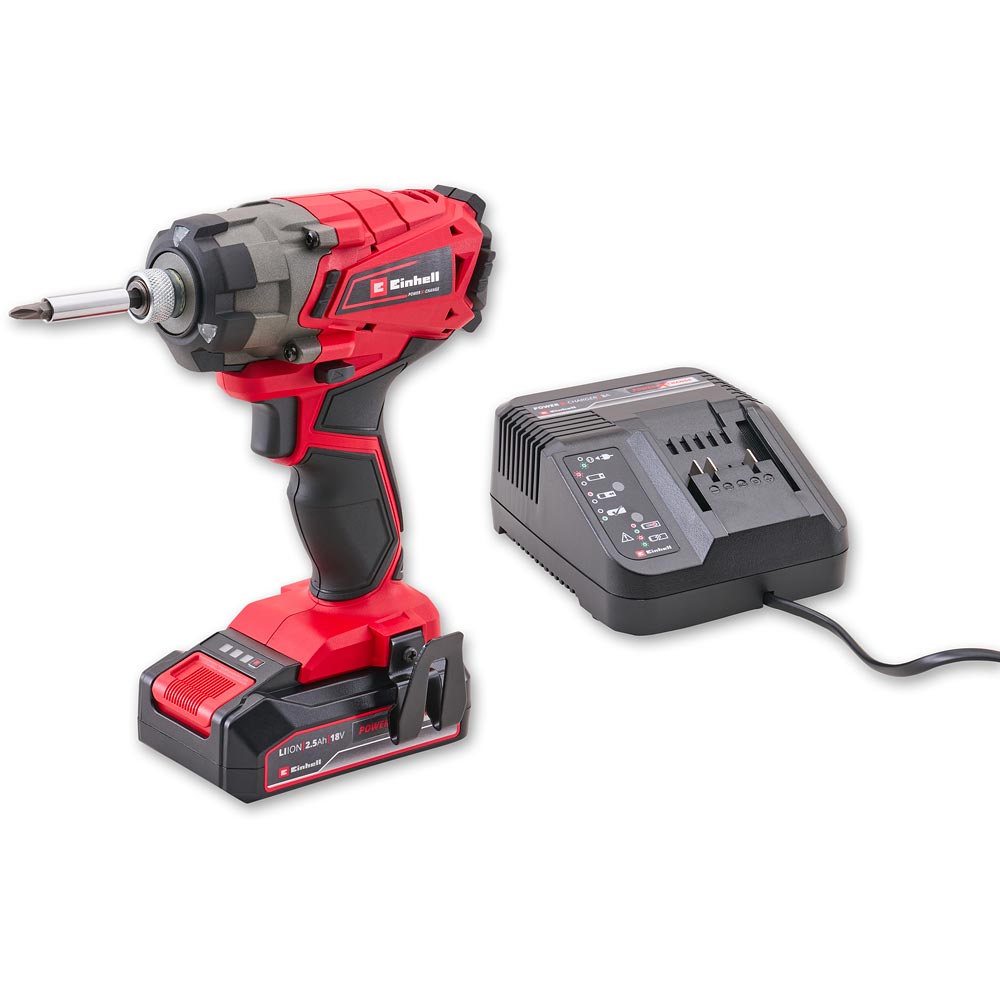 Einhell Impact Driver Kit 18V with 2.5Ah Battery & Charger