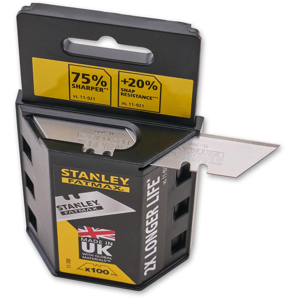 Stanley FatMax® Heavy Duty Blades in Dispenser Pack 100